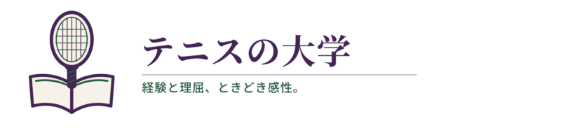 テニスの大学｜経験と理屈、ときどき感性。